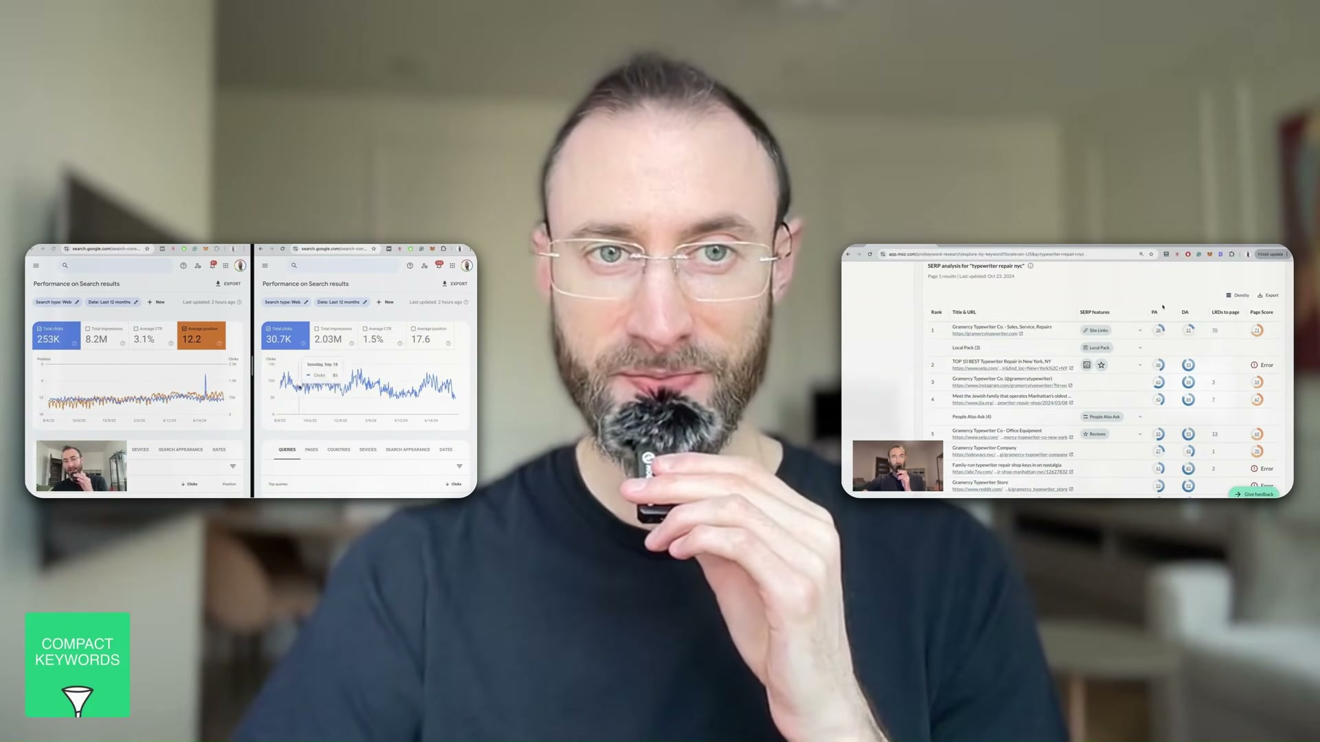 Google Search Console performance dashboards showing click and impression trends — the data publishers should be monitoring after the Discover algorithm update.