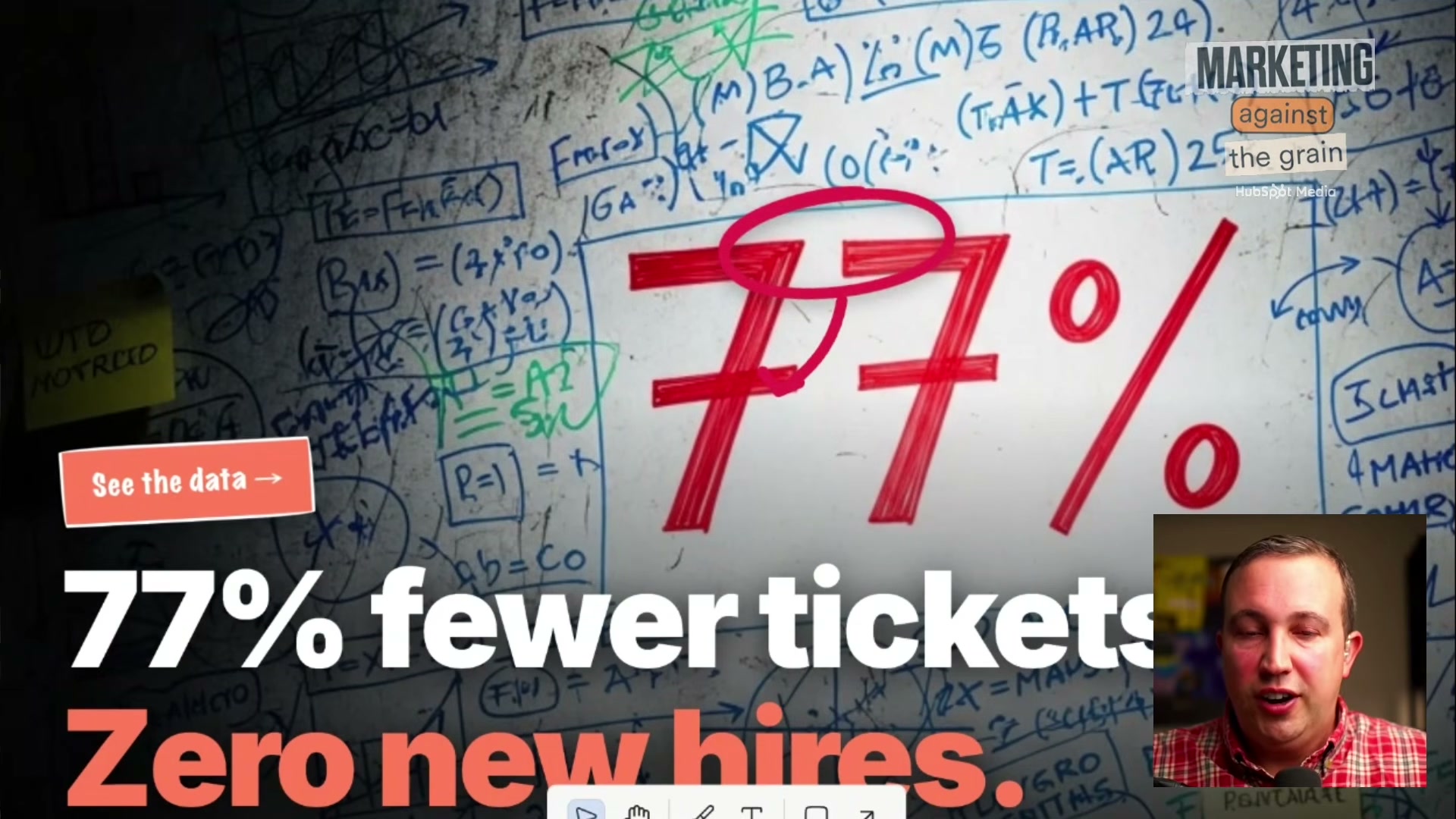 Final output: Replit generates a bold Google Display ad for HubSpot Breeze — stat-led headline, zero human design time.