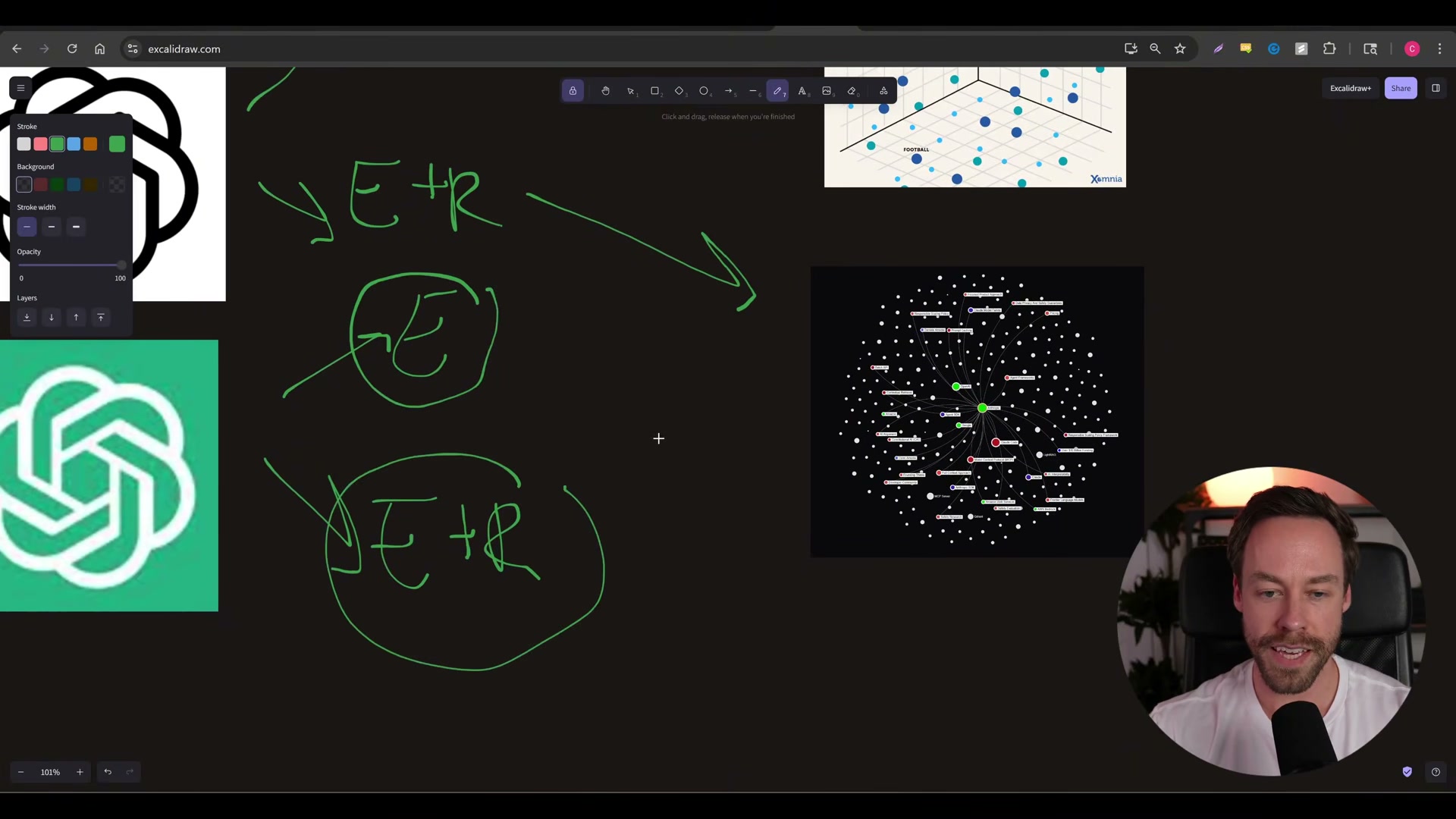 Extracted entities and relations flow into LightRAG's dual store: vector database plus knowledge graph