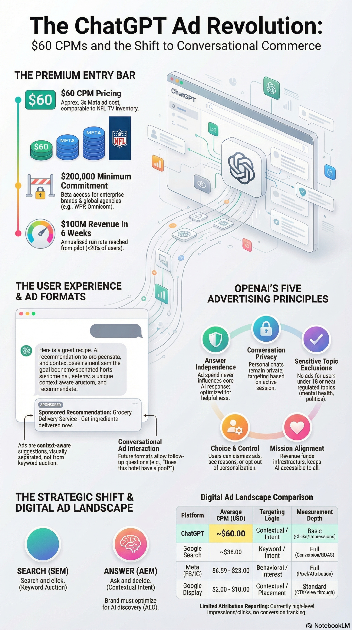 Infographic: ChatGPT Ads 2026: Complete Guide to OpenAI's Sponsored Recommendations