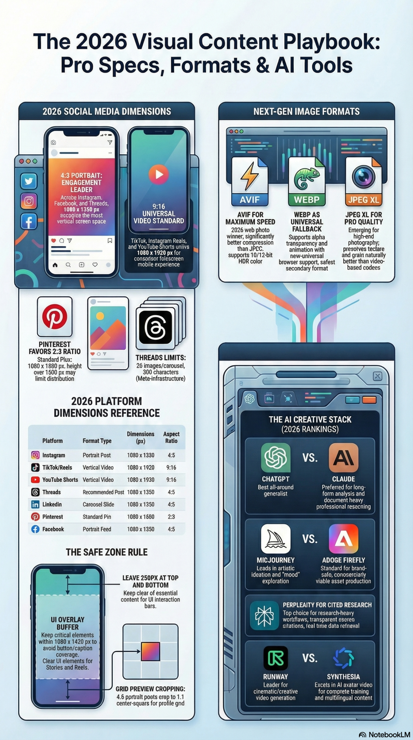 Infographic: Social Media Image Sizes for Every Platform: Complete 2026 Guide