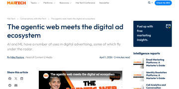 Article backdrop: The agentic web meets the digital ad ecosystem