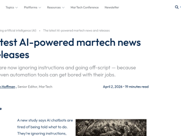 Article backdrop: The latest AI-powered martech news and releases