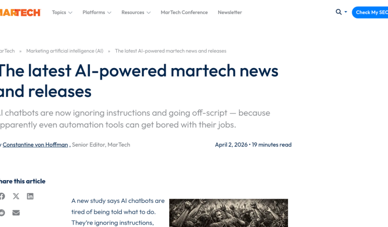The Agentic Martech Explosion: New Tools, New Risks, April 2026