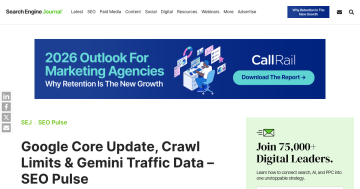Article backdrop: Google Core Update, Crawl Limits & Gemini Traffic Data – SEO
