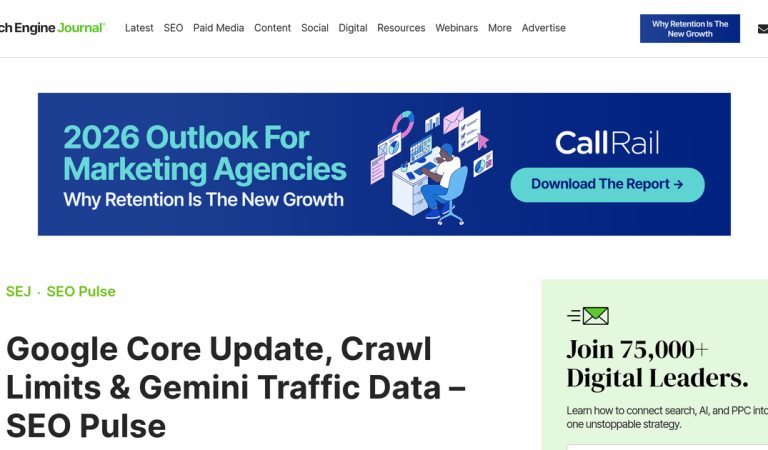 Google’s March 2026 Core Update, Crawl Limits & Gemini Traffic