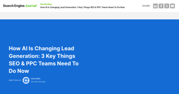 Article backdrop: How AI Is Changing Lead Generation: 3 Key Things SEO & PPC T
