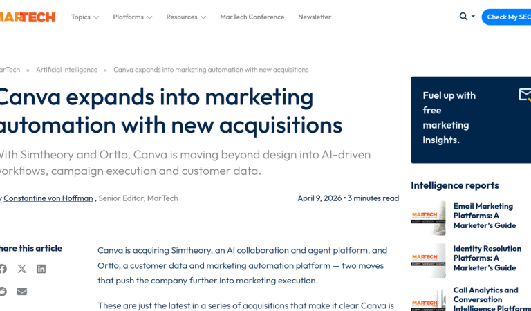 Canva Acquires Ortto and Simtheory: The Full-Stack Marketing Platform Play