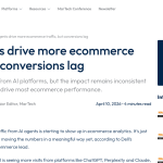 Article backdrop: Dell: Agents drive more ecommerce traffic, but conversions l