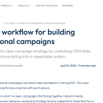Article backdrop: A 6-step AI workflow for building better seasonal campaigns