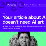 Article backdrop: Your article about AI doesn’t need AI art