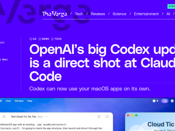 Article backdrop: OpenAI’s big Codex update is a direct shot at Claude Code