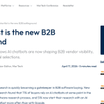 Article backdrop: AI’s shortlist is the new B2B battleground