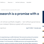 Article backdrop: Synthetic research is a promise with a catch