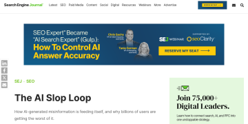 Article backdrop: The AI Slop Loop via @sejournal, @lilyraynyc