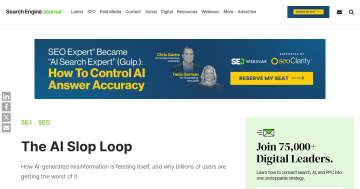 Article backdrop: The AI Slop Loop via @sejournal, @lilyraynyc