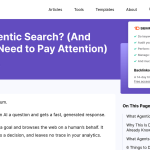 Article backdrop: What Is Agentic Search? (And Why SEOs Need to Pay Attention)