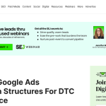 Article backdrop: Winning Google Ads Campaign Structures For DTC Ecommerce via
