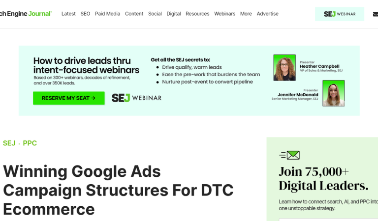 Winning Google Ads Campaign Structures for DTC Ecommerce in 2026
