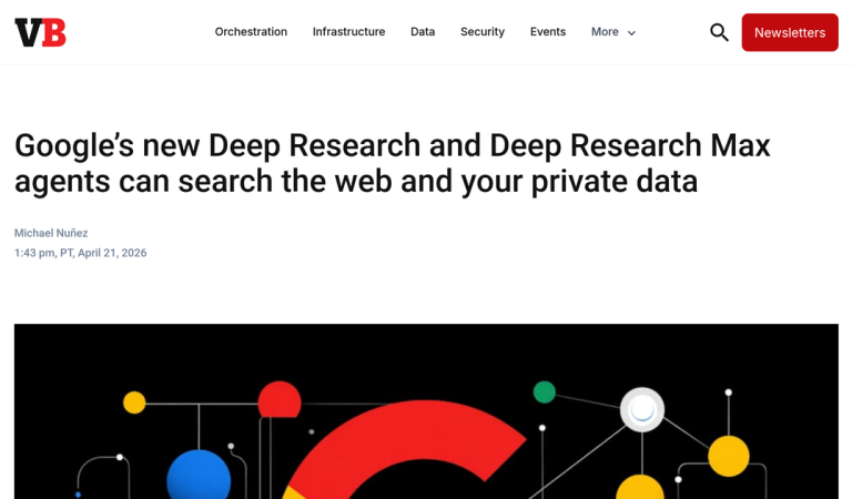 Google Deep Research Max: AI Agents That Tap Your Private Data