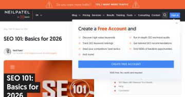 Article backdrop: SEO 101: Basics for 2026