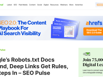 Article backdrop: Google’s Robots.txt Docs Expand, Deep Links Get Rules, EU St