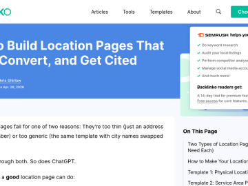 Article backdrop: How to Build Location Pages That Rank, Convert, and Get Cite