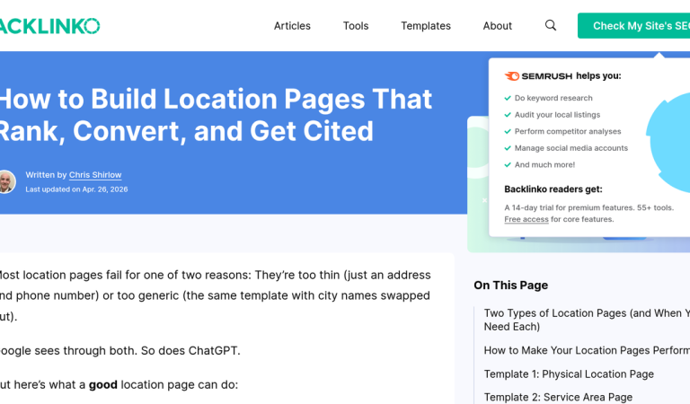 How to Build Location Pages That Rank, Convert, and Get AI Citations