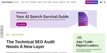 Article backdrop: The Technical SEO Audit Needs A New Layer via @sejournal, @s