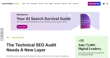 Article backdrop: The Technical SEO Audit Needs A New Layer via @sejournal, @s