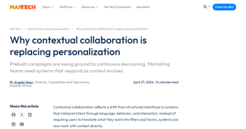 Article backdrop: Why contextual collaboration is replacing personalization