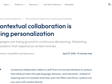 Article backdrop: Why contextual collaboration is replacing personalization