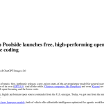 Article backdrop: American AI startup Poolside launches free, high-performing