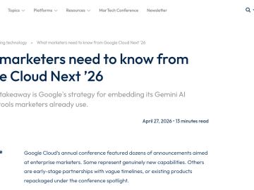Article backdrop: What marketers need to know from Google Cloud Next ’26