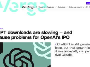 Article backdrop: ChatGPT downloads are slowing — and may cause problems for O