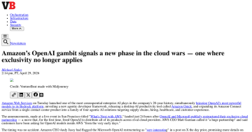Article backdrop: Amazon’s OpenAI gambit signals a new phase in the cloud wars