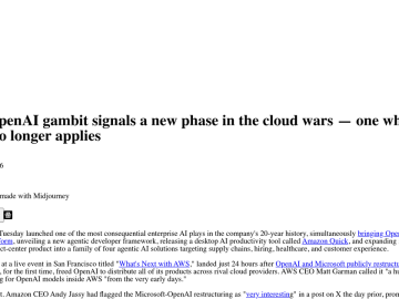 Article backdrop: Amazon’s OpenAI gambit signals a new phase in the cloud wars
