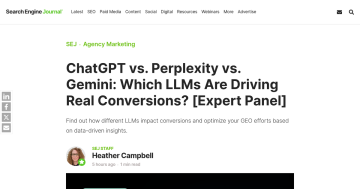 Article backdrop: ChatGPT vs. Perplexity vs. Gemini: Which LLMs Are Driving Re