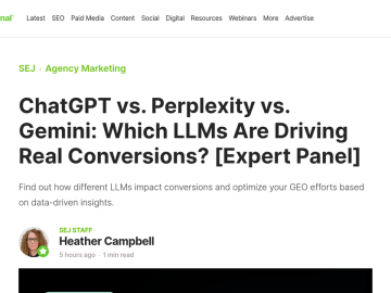 Article backdrop: ChatGPT vs. Perplexity vs. Gemini: Which LLMs Are Driving Re