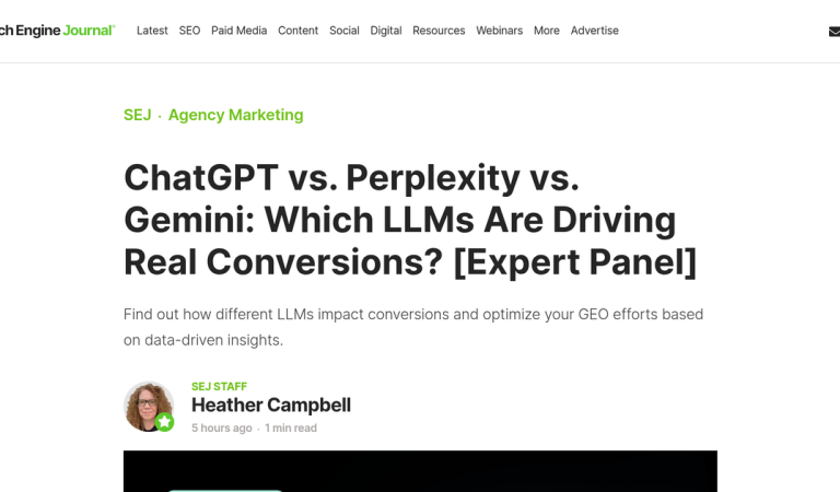 ChatGPT vs. Perplexity vs. Gemini: Which LLM Drives Real Conversions?