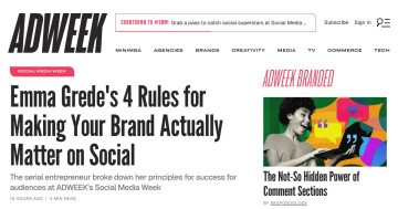 Daily Marketing Roundup: Emma Grede’s 4 Rules for Making Your Brand Actually Ma