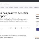 Daily Marketing Roundup: Social media has positive benefits for teens: report