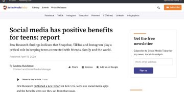 Daily Marketing Roundup: Social media has positive benefits for teens: report