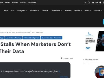 Daily Marketing Roundup: AI ROI Stalls When Marketers Don’t Trust Their Data