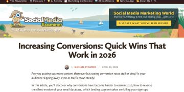 Daily Marketing Roundup: Increasing Conversions: Quick Wins That Work in 2026