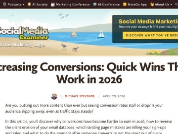 Daily Marketing Roundup: Increasing Conversions: Quick Wins That Work in 2026