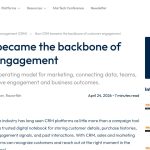Daily Marketing Roundup: How CRM became the backbone of customer engagement