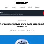 Daily Marketing Roundup: Podcast engagement drives brand audio spending ahead of Worl