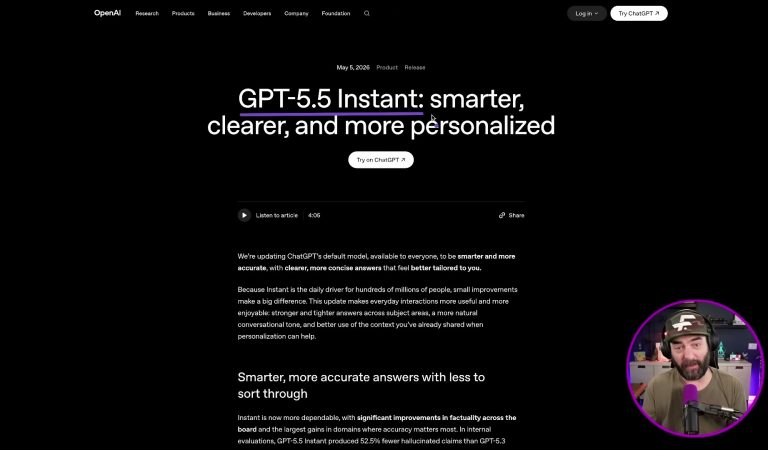 Tutorial: ChatGPT GPT-5.5, Realtime Voice & AEO