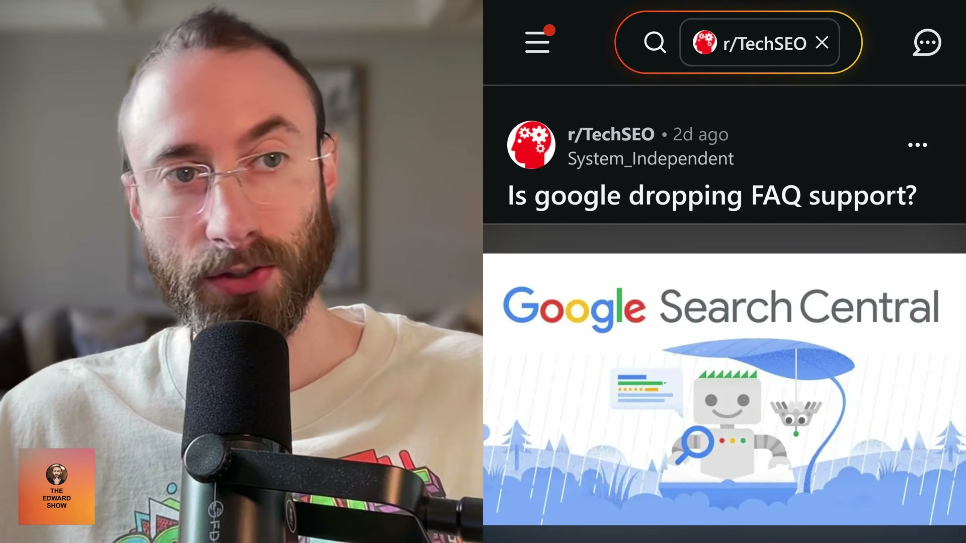 The r/TechSEO thread that surfaced Google's FAQ rich result deprecation — and why most SEOs missed it.